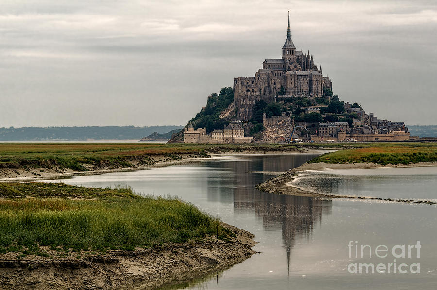 Rainy Day at Mont Saint Michel 2 Photograph by Ann Garrett