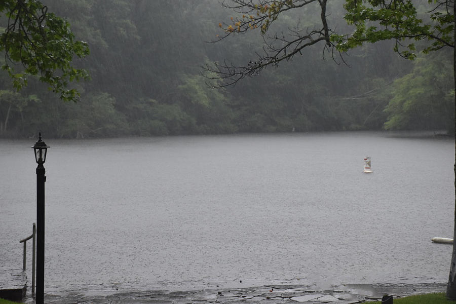 Rainy Day at the Lake Photograph by Corinne Hunt-Greenberg | Fine Art ...