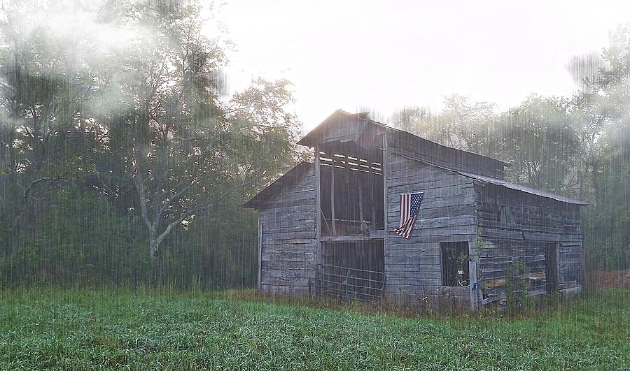 Rainy Day Barn Photograph by Joe Duket