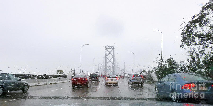 Rainy Day Commute Photograph