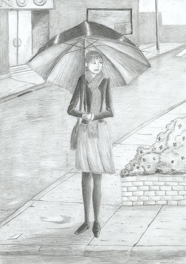 Rainy Day Umbrellas: Watercolour Splatter! (May 2013) – Hannah's Art Club
