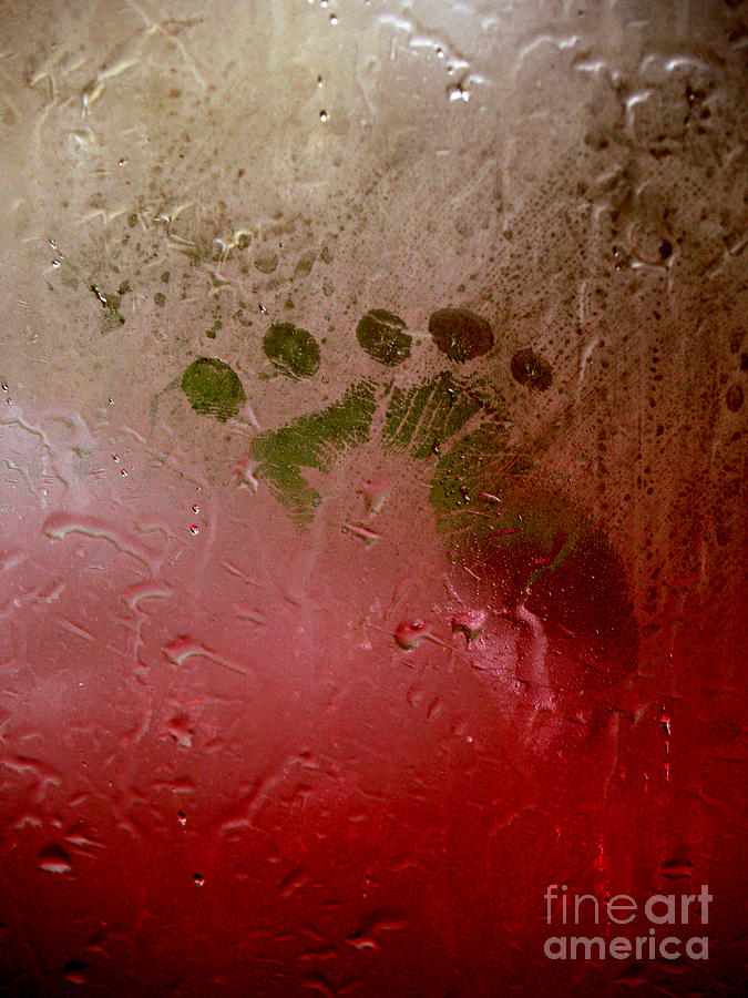 Rainy Day Hand Fist Footprint Photograph by Anna Lisa Yoder