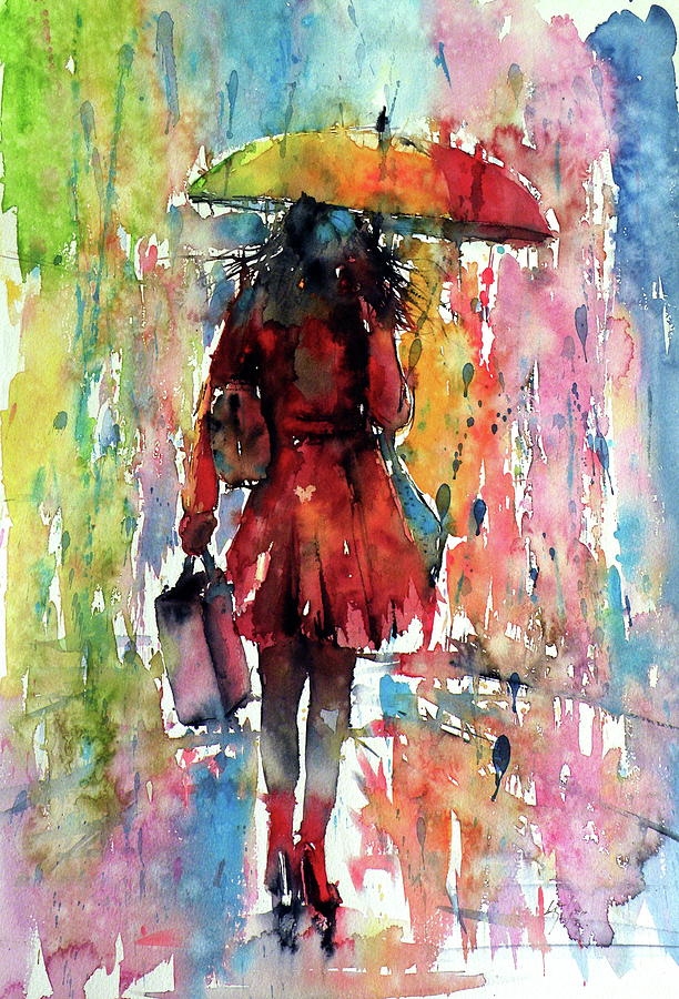 Rainy day Painting by Kovacs Anna Brigitta