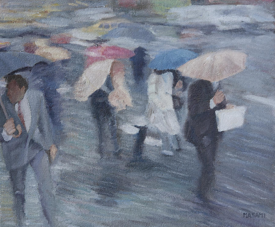 Rainy Day Painting by Masami Iida