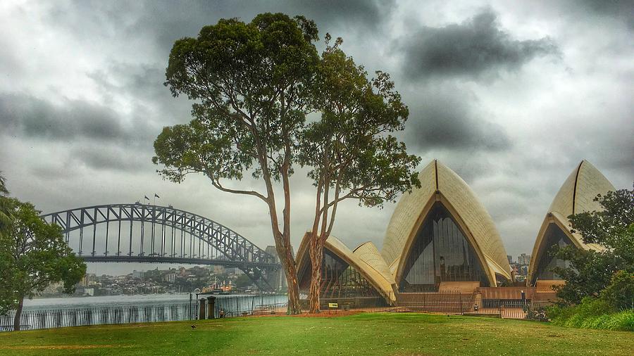 Rainy Day Sydney Harbor Photograph by Lawrence S Richardson Jr