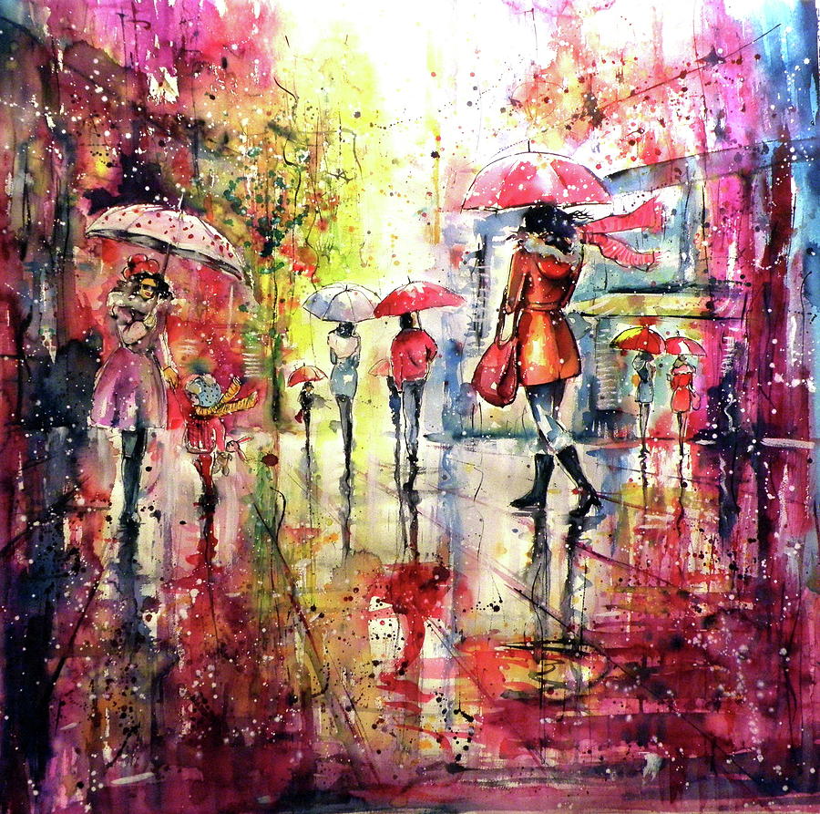 Rainy days again II Painting by Kovacs Anna Brigitta