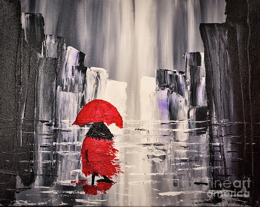 Rainy Days and Monday Painting by Janice Pariza