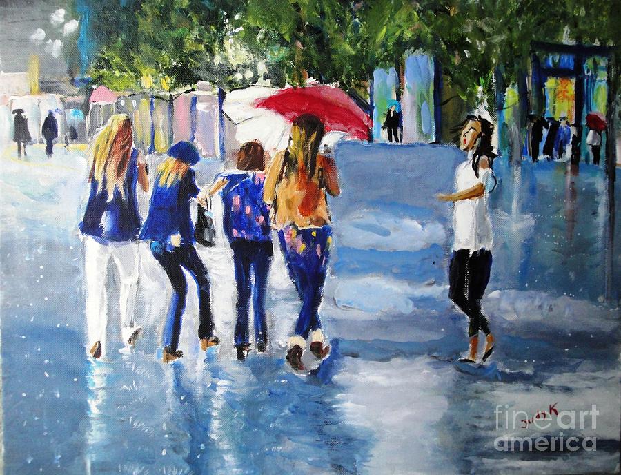 Rainy Days and Mondays Painting by Judy Kay