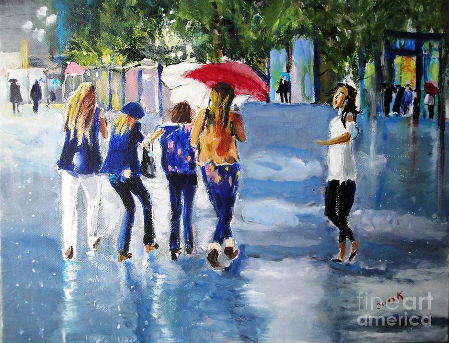 Rainy Days and Mondays Painting by Judy Kay - Fine Art America