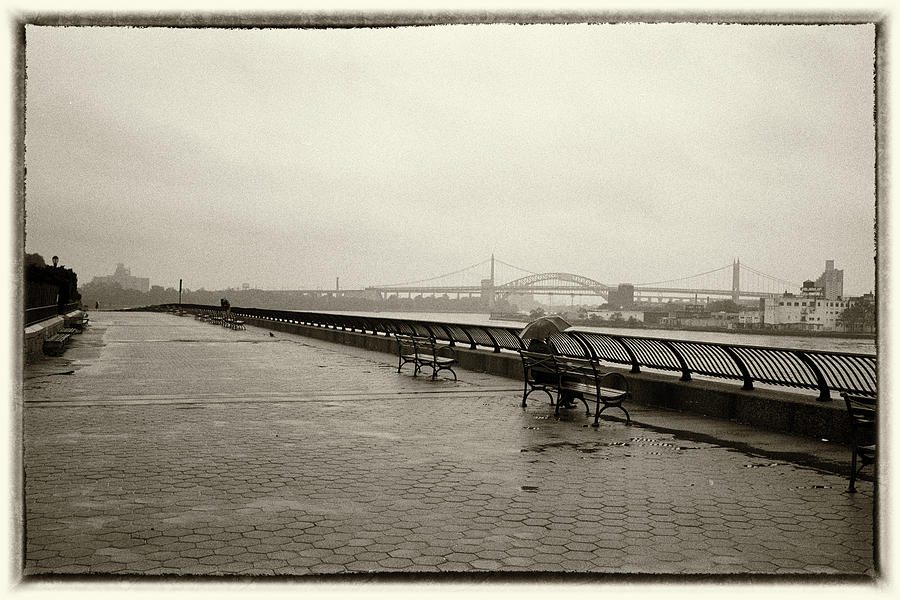 Black And White Photograph - Rainy Days Sepia by Dave Beckerman
