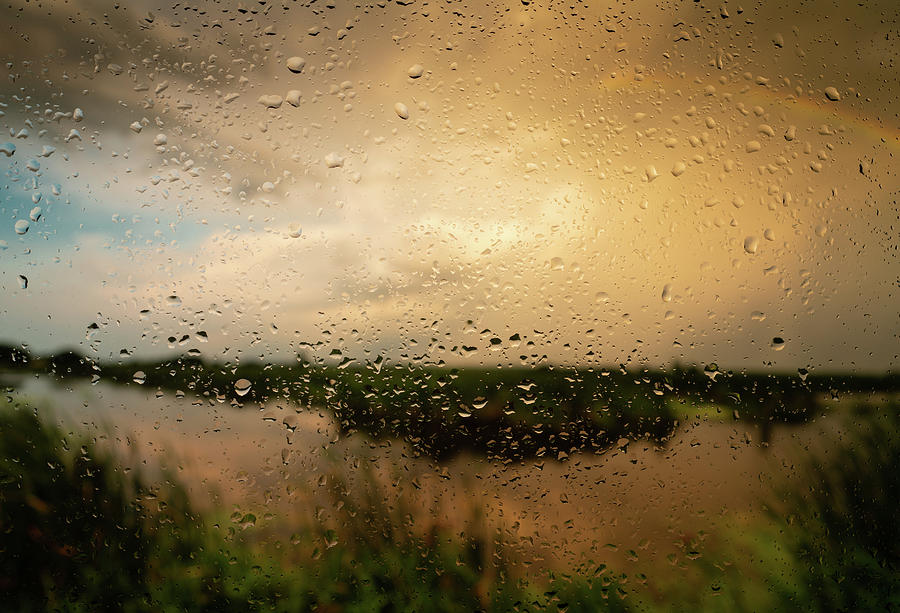 Rainy Dusk Over Horicon Marsh Wisconsin Photograph