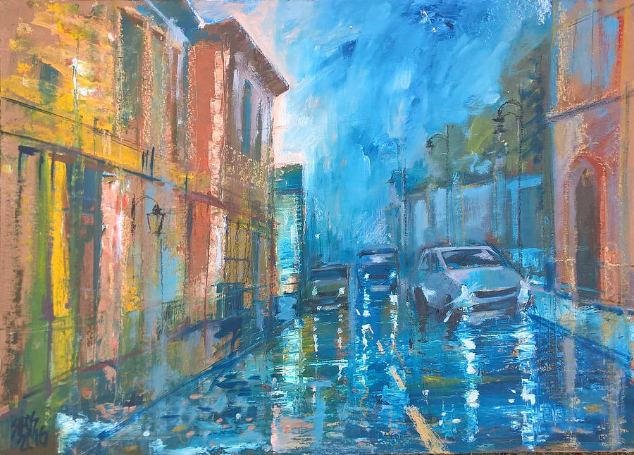 Rainy friday Painting by Lorand Sipos