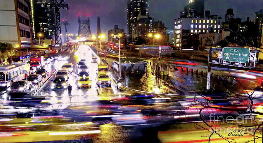 Rainy Night Digital Art by CAC Graphics