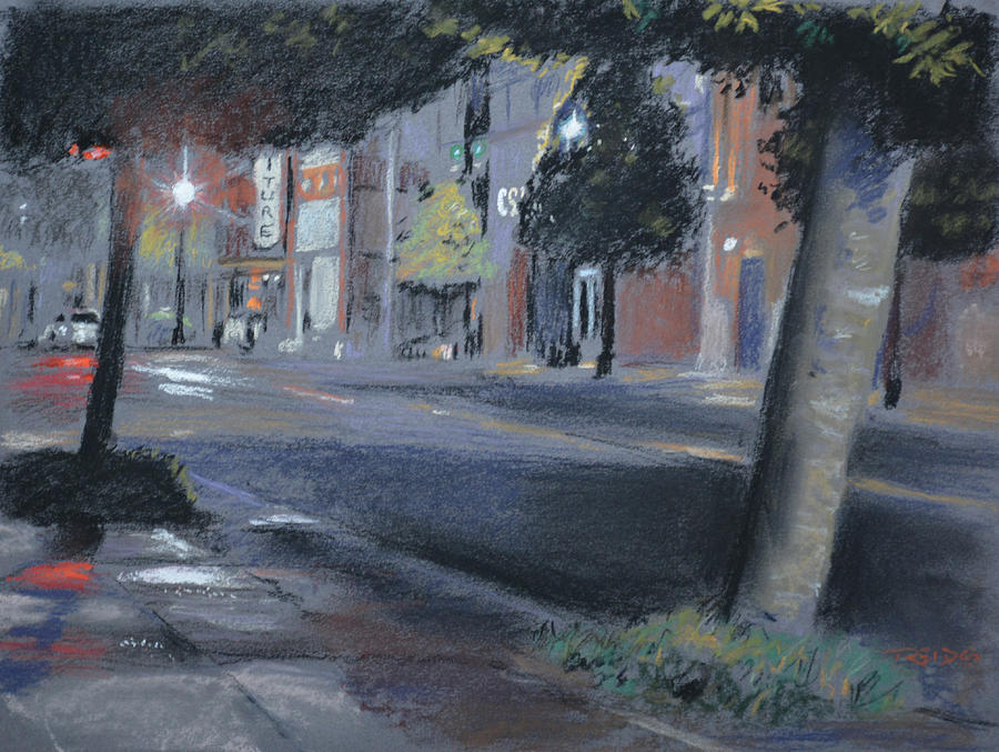 Rainy Night Painting by Christopher Reid