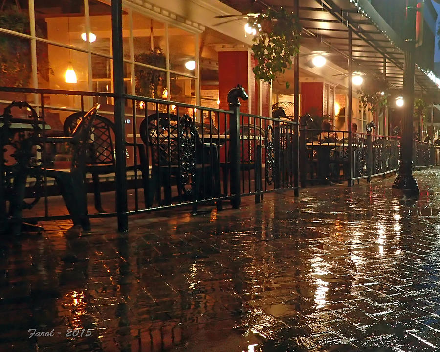 Rainy Night in Gainesville Photograph by Farol Tomson