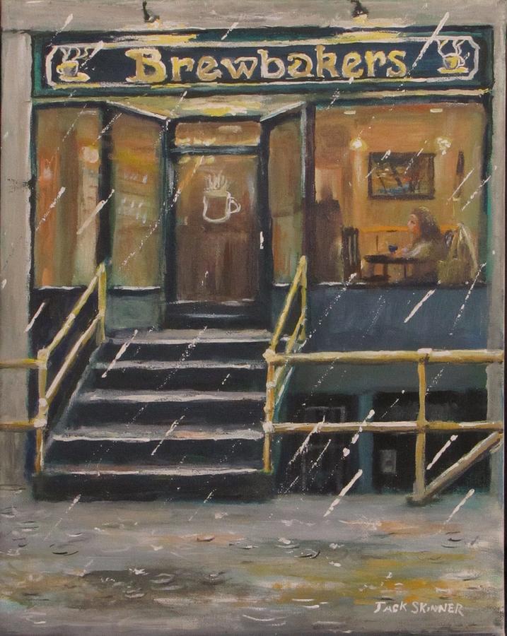 Rainy November Afternoon Coffee Painting by Jack Skinner