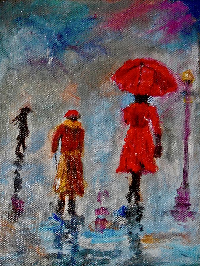 Rainy Spring Day Painting by Sher Nasser