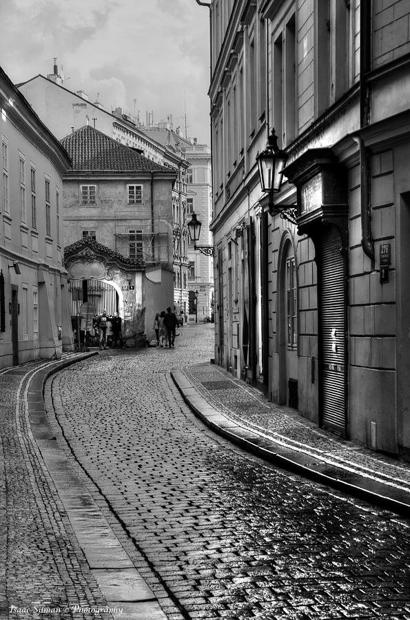 rainy street Prague Photograph by Isaac Silman