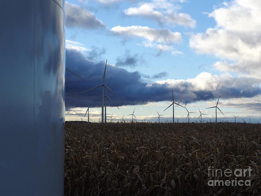 Raising Wind Mills Photograph by Erick Schmidt