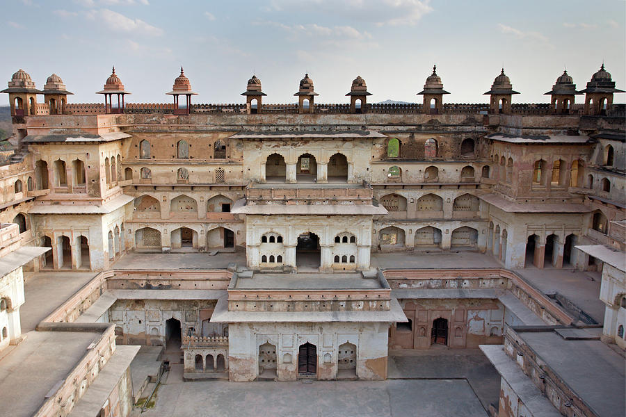 Raj Mahal Palace in Orchha Fort Photograph by Aivar Mikko