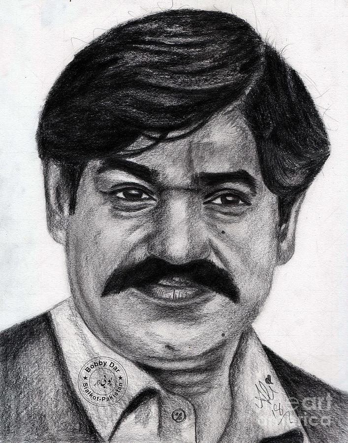 Raja Jahanzeb Zummard Drawing by Bobby Dar - Fine Art America