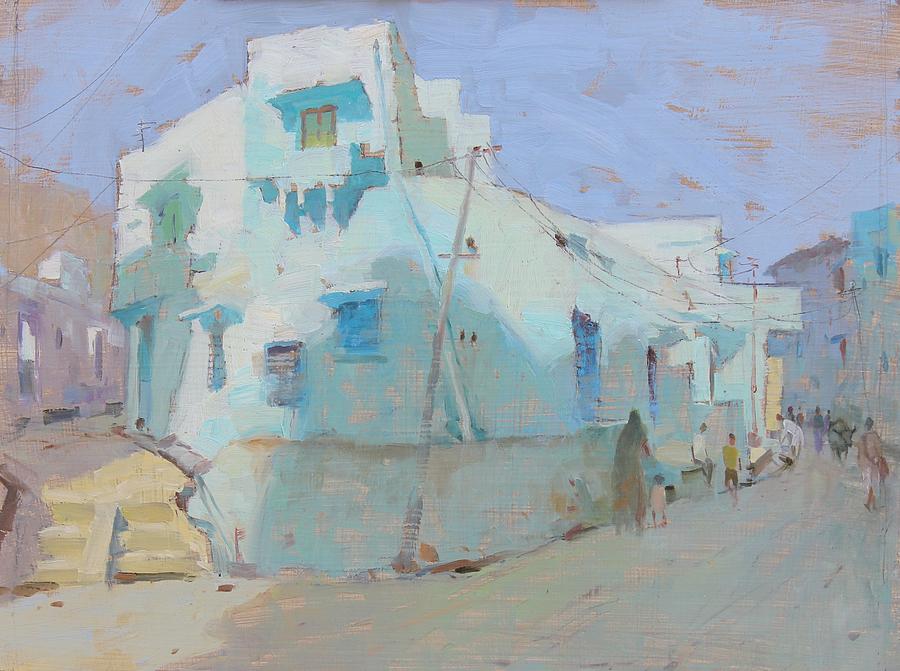Architecture Painting - Rajasthan Landscape - 12 by Snehal Page