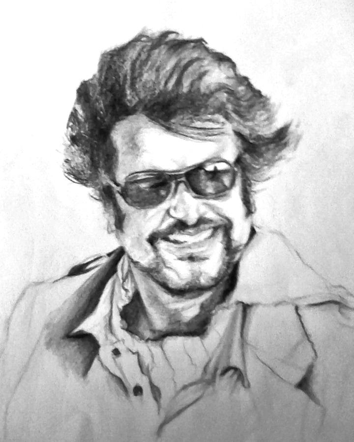 Rajnikanth Drawing by ilendra Vyas