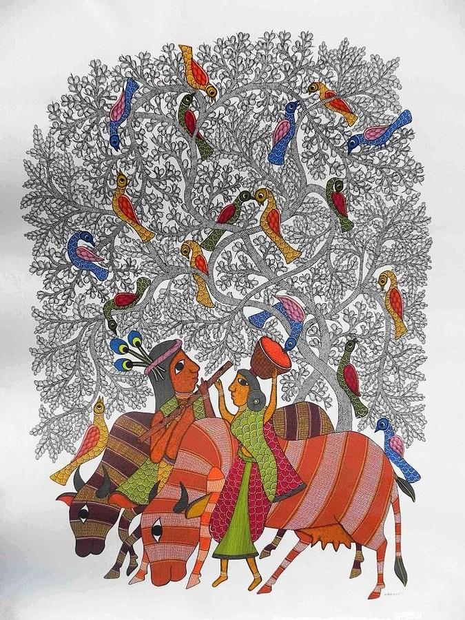 Raju 241 Painting By Rajendra Shyam - Fine Art America