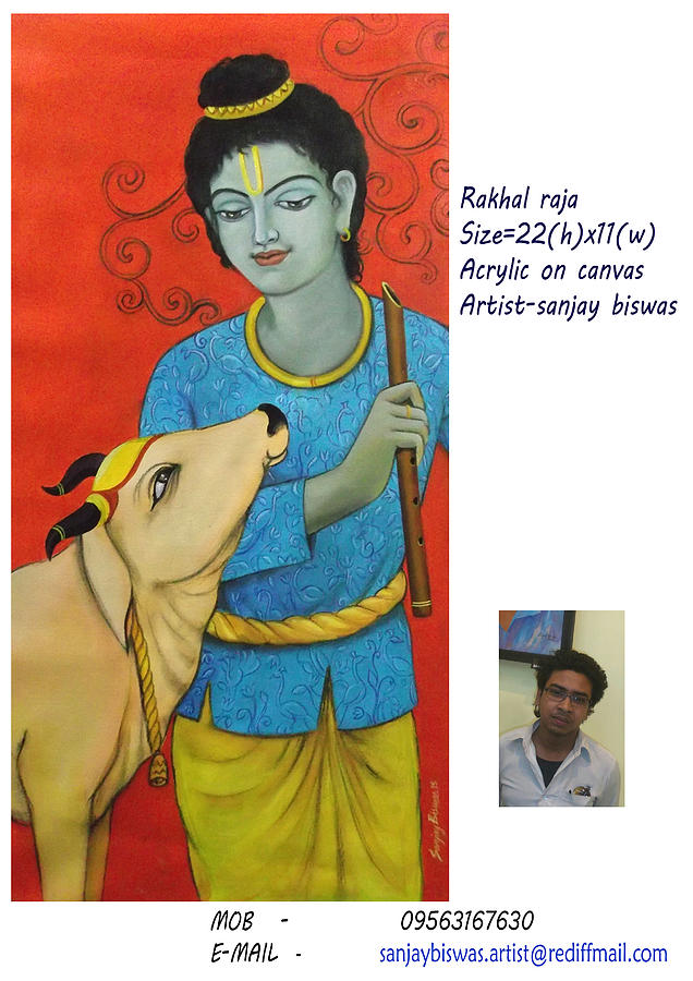 Rakhal Raja Painting by Sanjay Biswas | Fine Art America