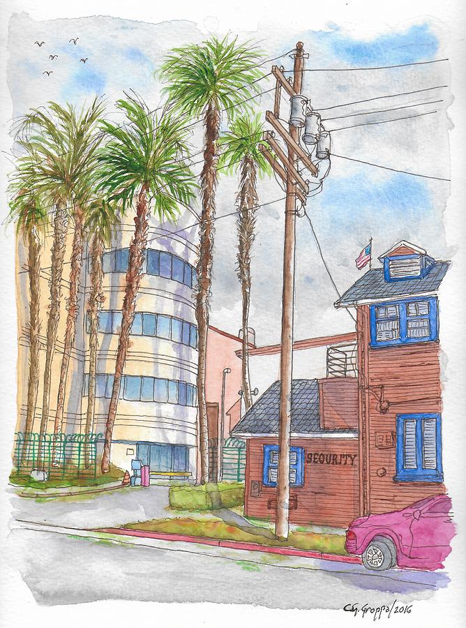 Raleigh Studios in Hollywood, California Painting by Carlos G Groppa