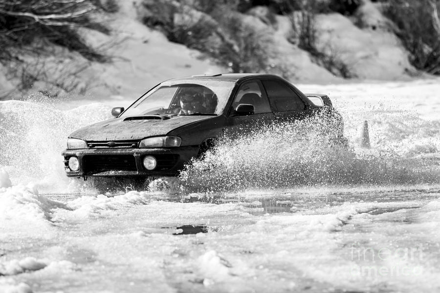 Black And White Photograph - Rally Action by Alanna DPhoto