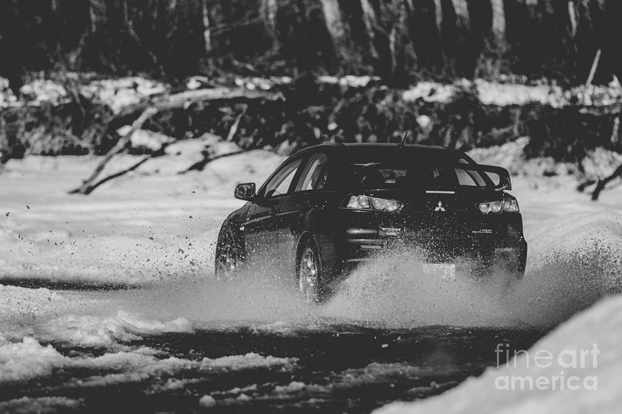 Black And White Photograph - Rally Race by Alanna DPhoto