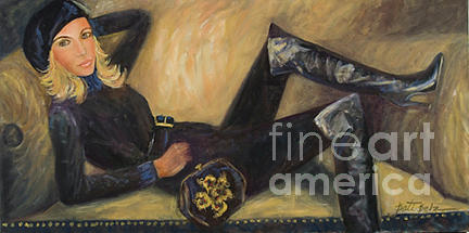 Ralph Lauren Boot Lady Painting by Pati Pelz