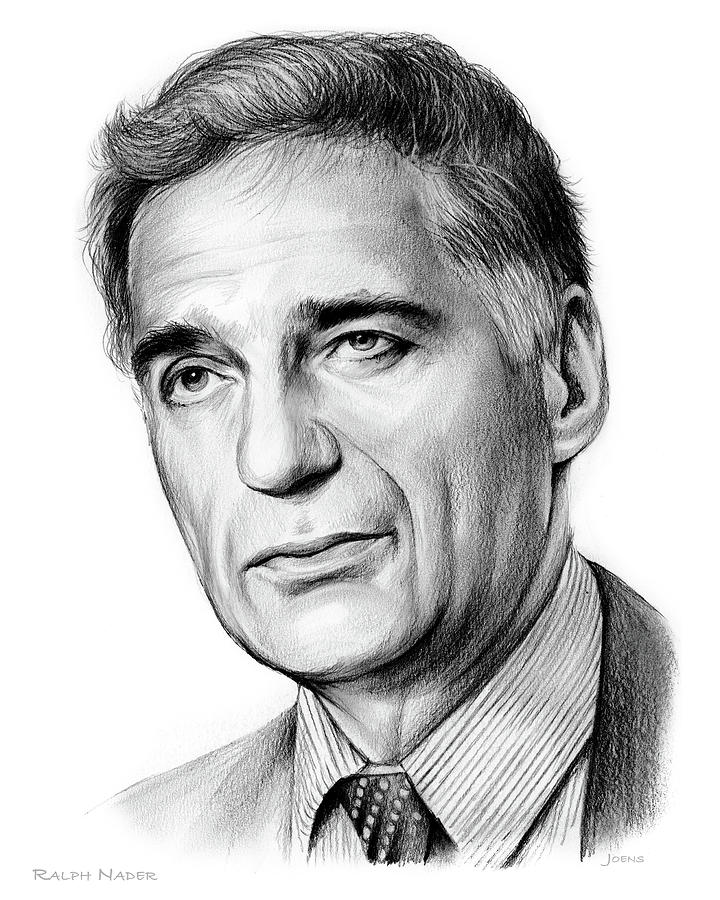 Ralph Nader Drawing by Greg Joens