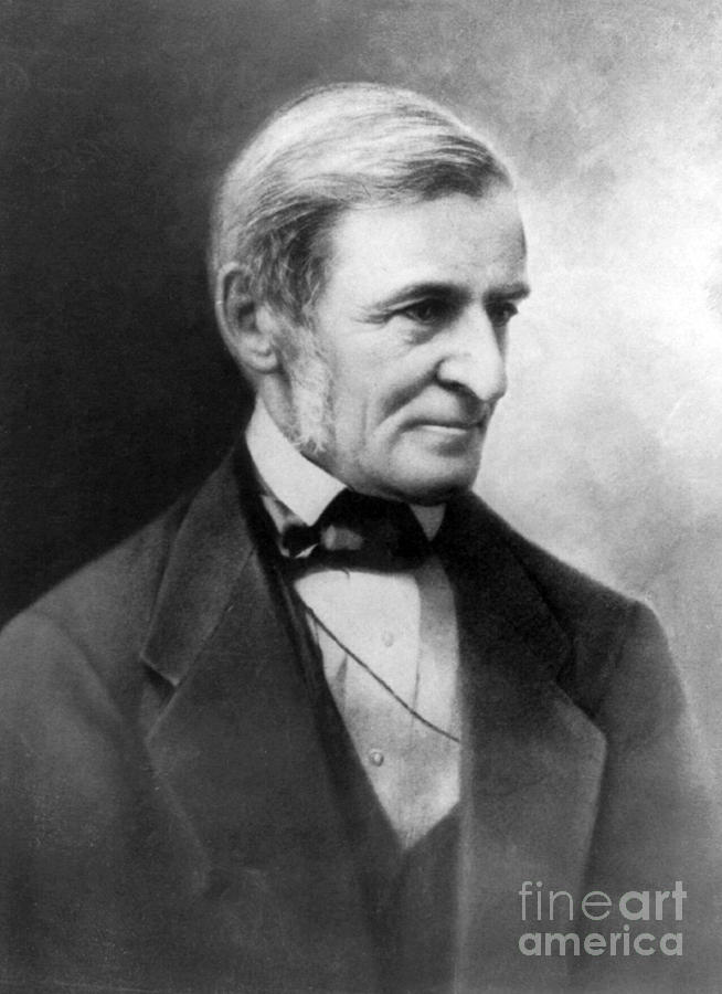 Ralph Waldo Emerson, American Author Photograph by Photo Researchers