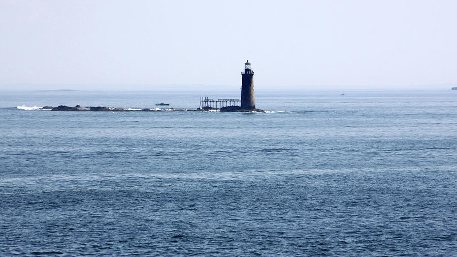 Lighthouse Photograph - Ram Island Ledge Lighthouse by Gerald Mitchell