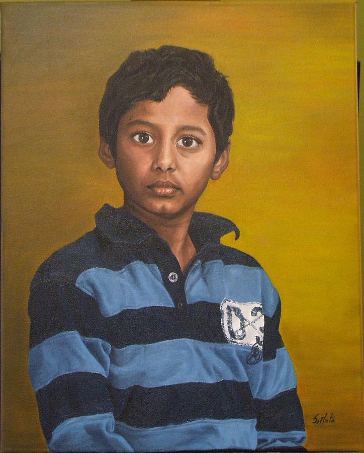 Portrait Painting - RAM by Srilata Ranganathan