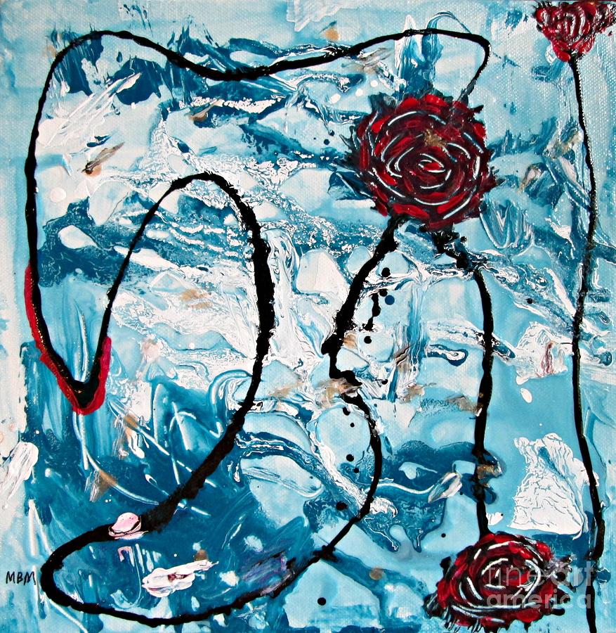 Ramblin Roses Painting by Mary Mirabal