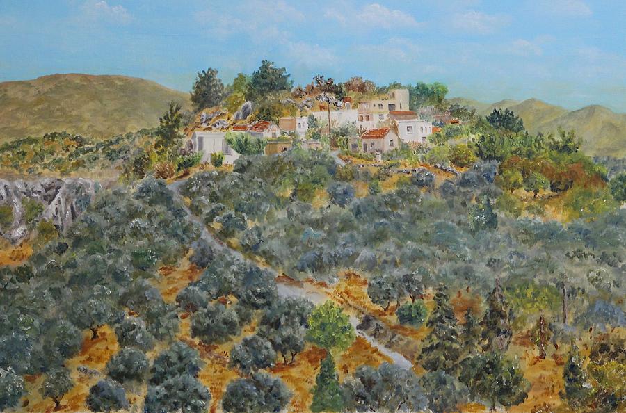 Ramni from a distance Painting by David Capon