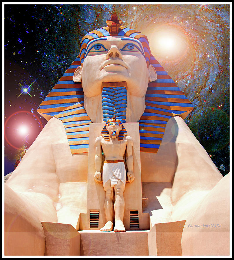 Ramses Sculpture, Luxor Resort Casino, Las Vegas, Nevada Photograph by A Macarthur Gurmankin
