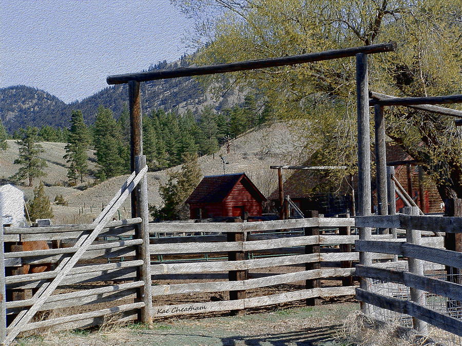 Ranch Fencing and Tool Shed Photograph by Kae Cheatham