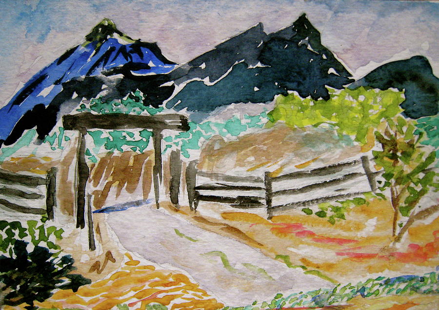 Ranch Outside Salida Painting by Beverley Harper Tinsley