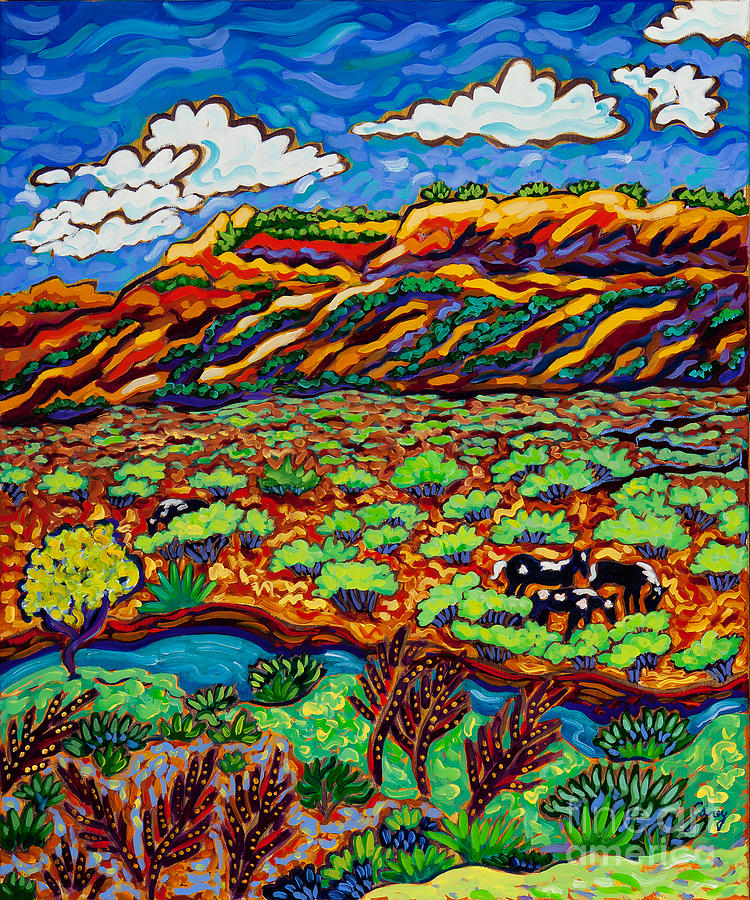 Ranchito Orchard Painting by Cathy Carey