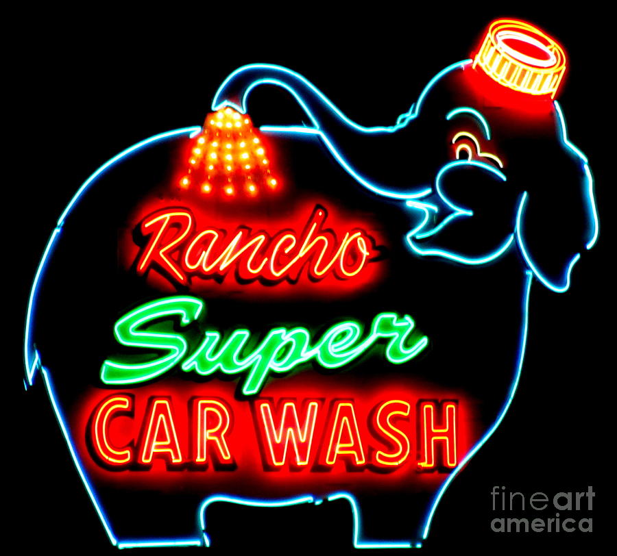 Rancho Car Wash Photograph by Randall Weidner