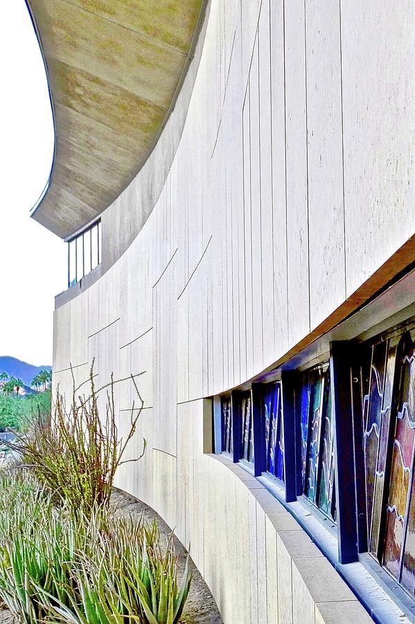 Rancho Mirage Library Front Wall Photograph by Kirsten Giving
