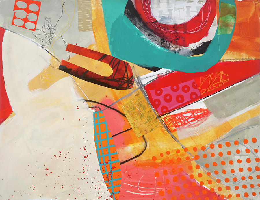 Collage Painting - Random Act#3 by Jane Davies Collage Painting - Random Act#3 by Jane Davies