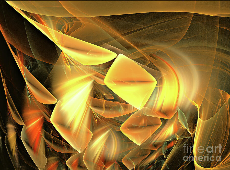 Abstract Digital Art - Random Thoughts by Addie Hocynec