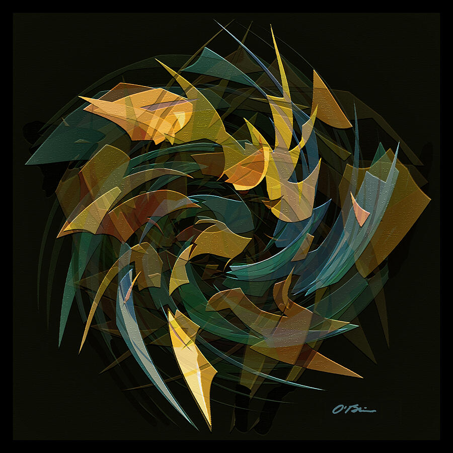 Abstract Digital Art - Random Thoughts by Claudia OBrien
