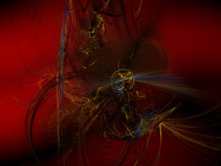 Abstract Digital Art - Random Violence by Jeff Iverson
