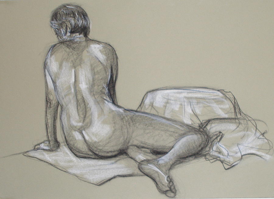 Nude Drawing - Randy 2 by Donelli  DiMaria